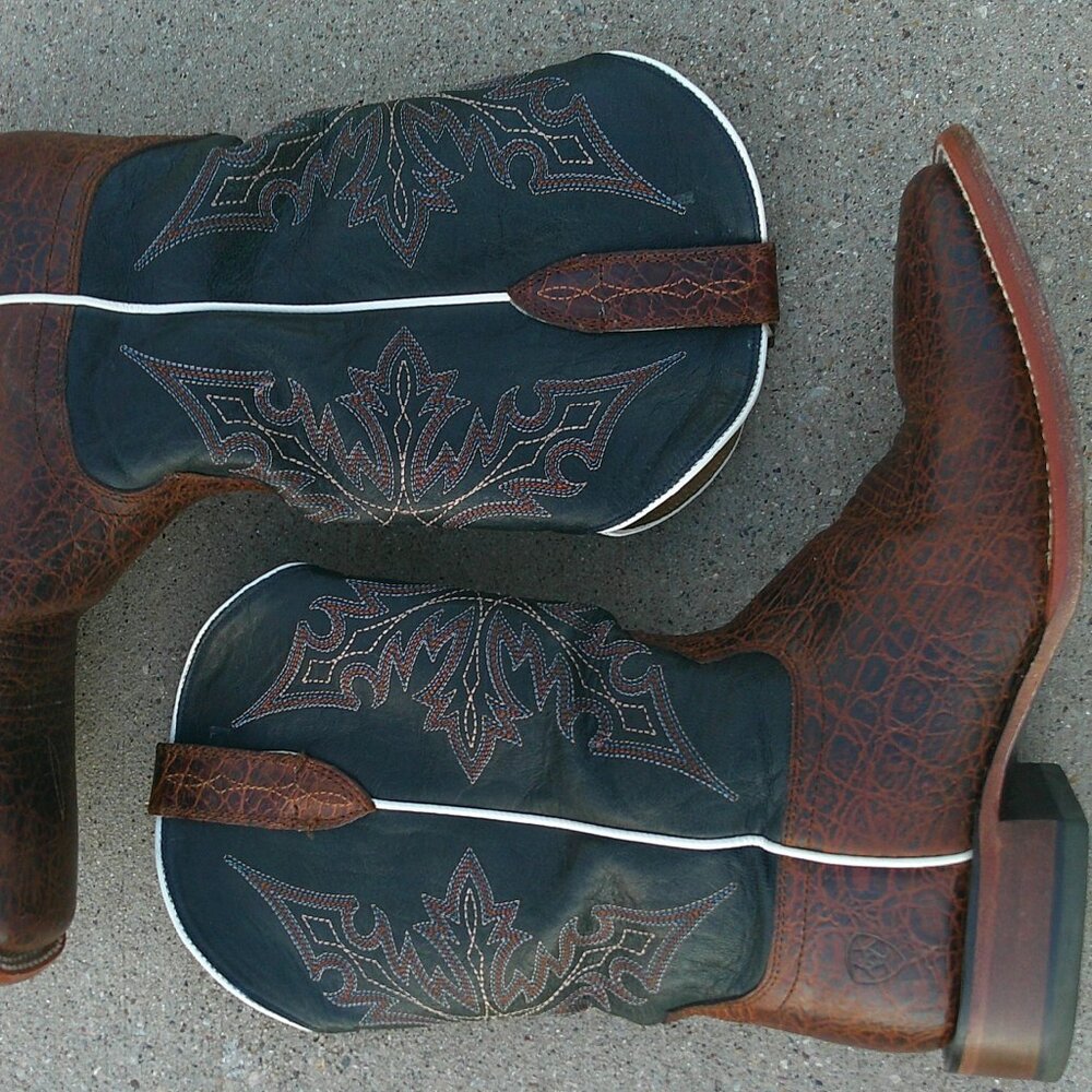 Men's Ariat Circuit Gritty Western Boot/ Cowboy Boots Size 10.5 - Picture 2 of 12